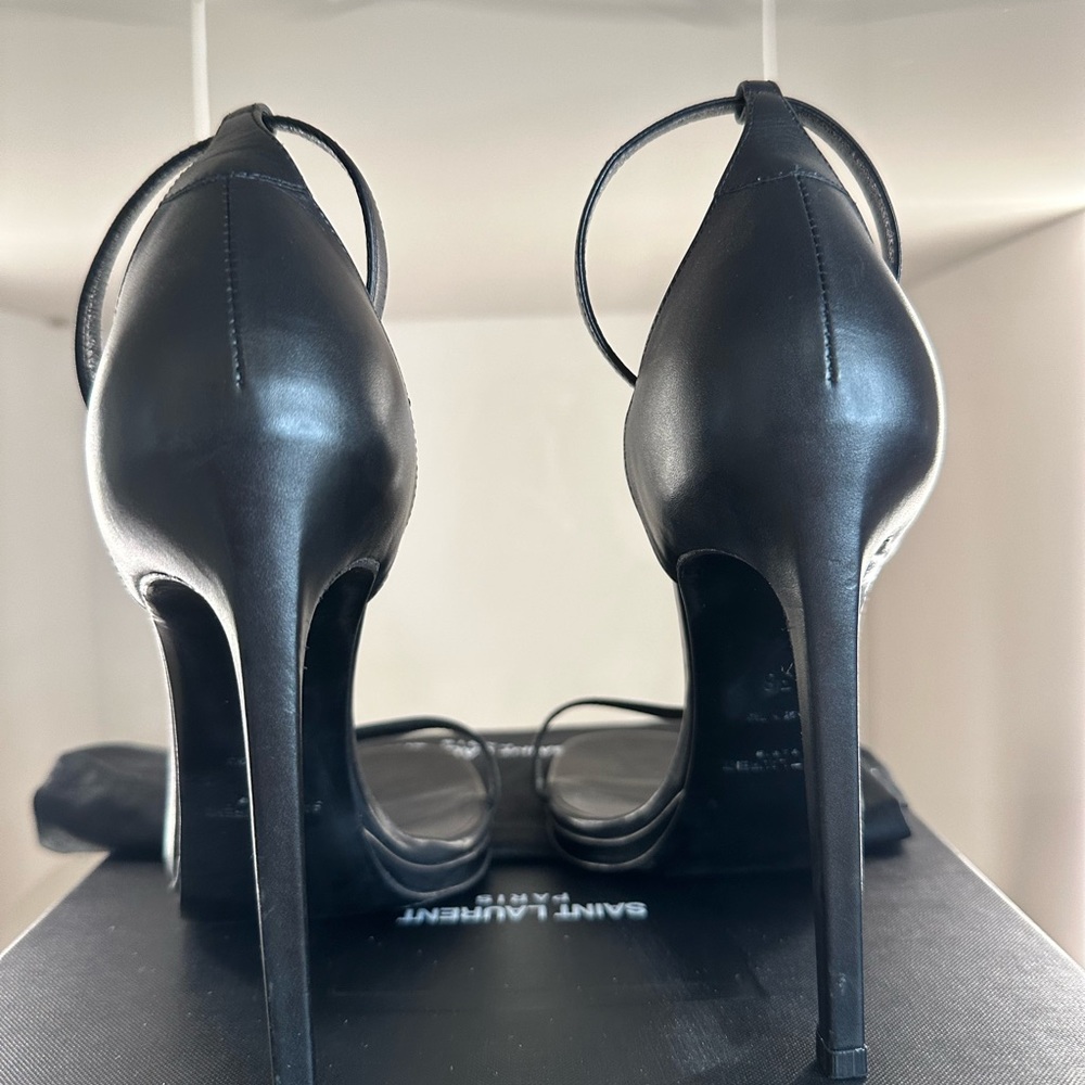 YSL Saint Laurent Jane Strap Heel black size 8 - Picture 6 of 12